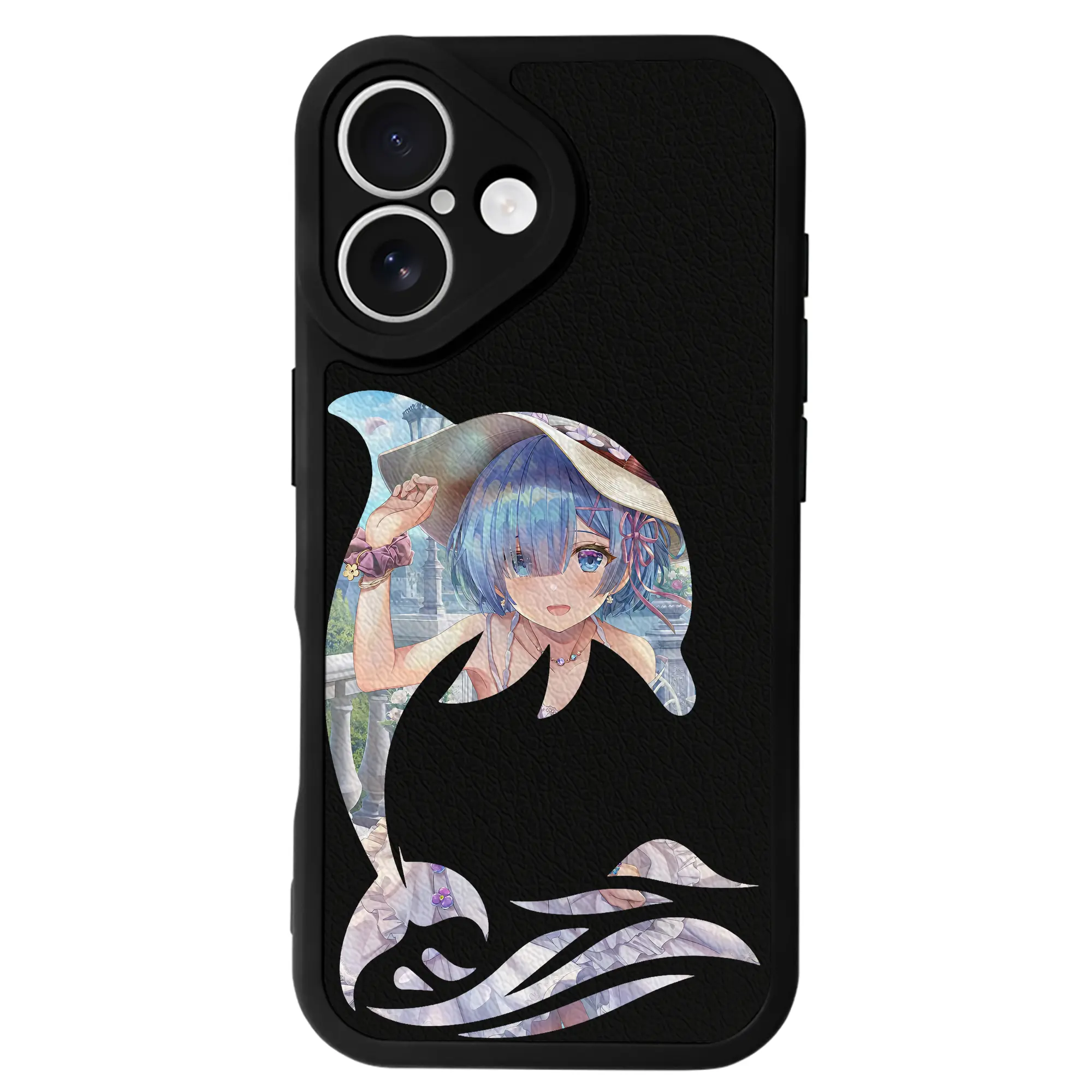 リゼロ グッズ レム - IPhone 16シリーズ対応 ・ シリコンスマホケース ・ レザー調 ・ 高精度フィット ・ 耐衝撃 ・ ワイヤレス充電対応 ・ 精密カット